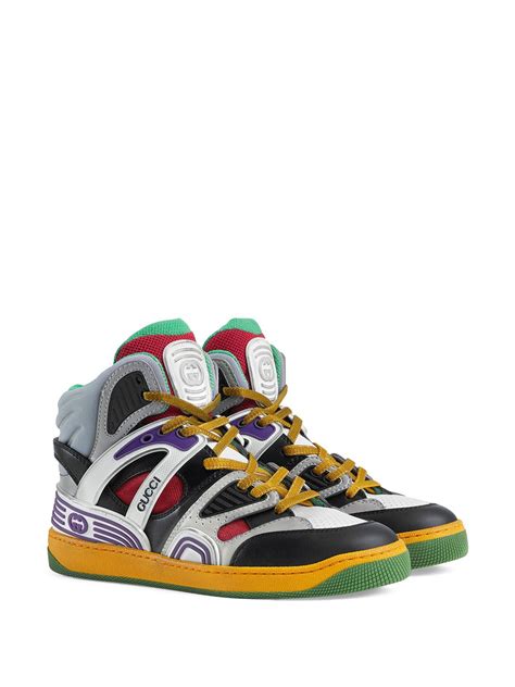 basket femme gucci|Gucci basket high top sneakers.